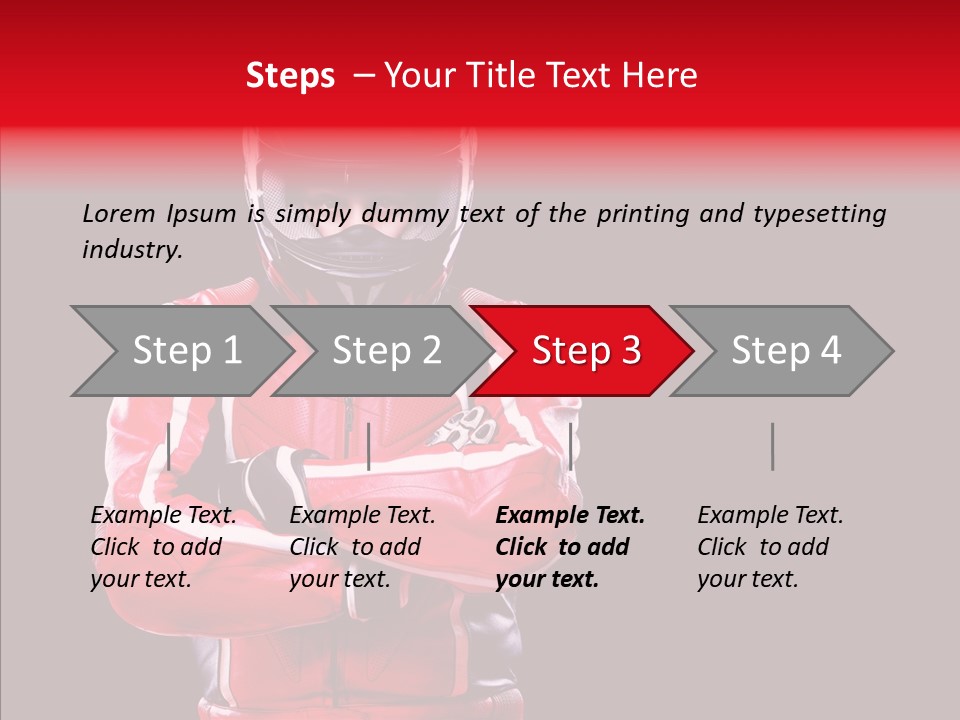 Competition Black Man PowerPoint Template