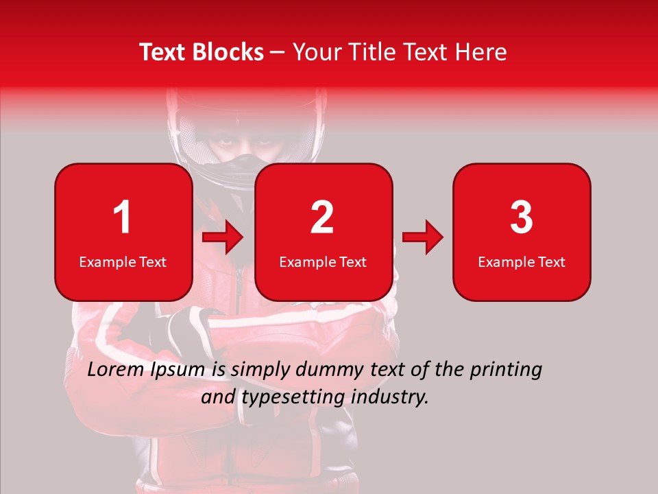 Competition Black Man PowerPoint Template