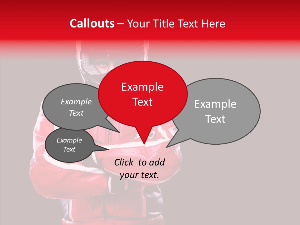 Competition Black Man PowerPoint Template