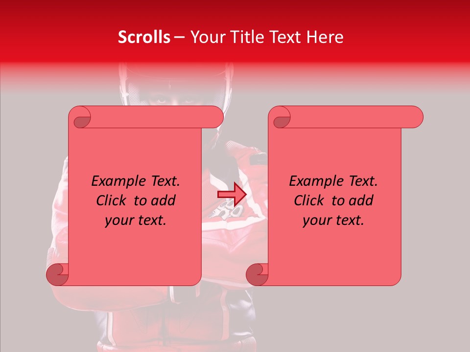 Competition Black Man PowerPoint Template