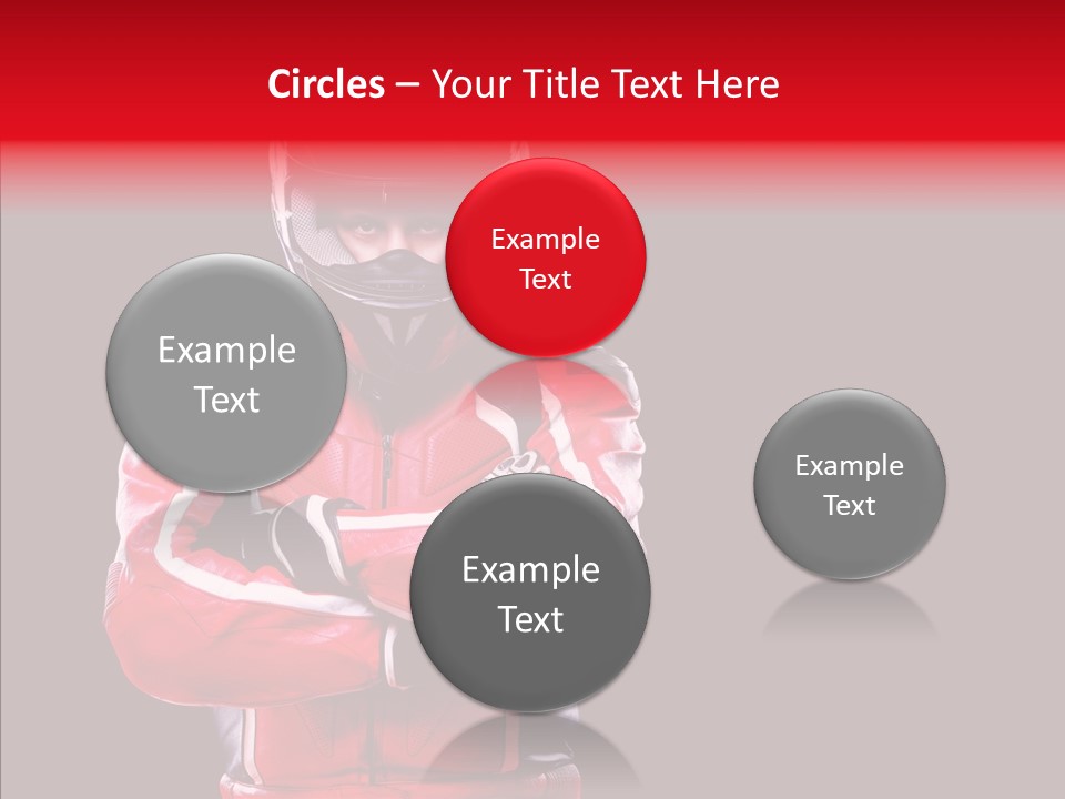 Competition Black Man PowerPoint Template