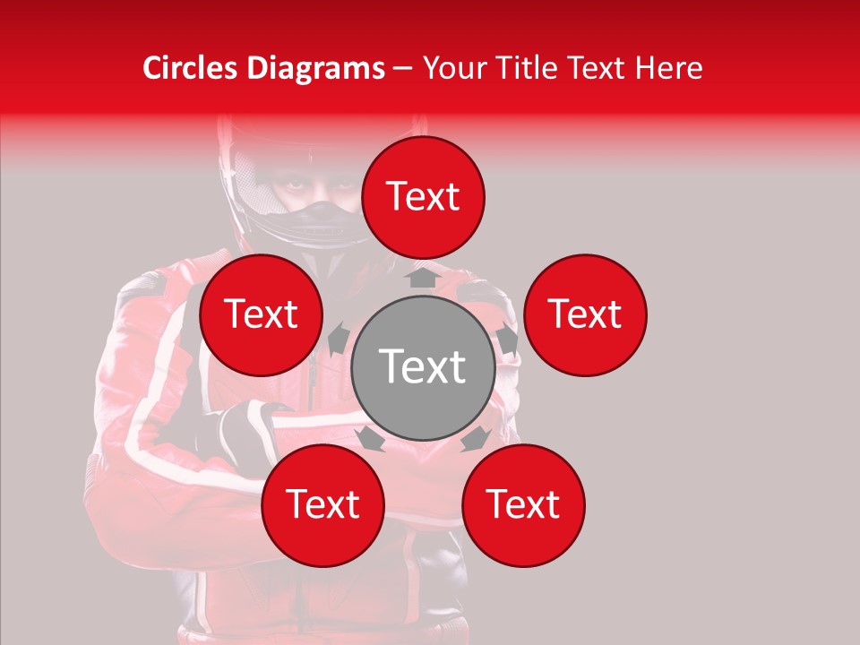 Competition Black Man PowerPoint Template