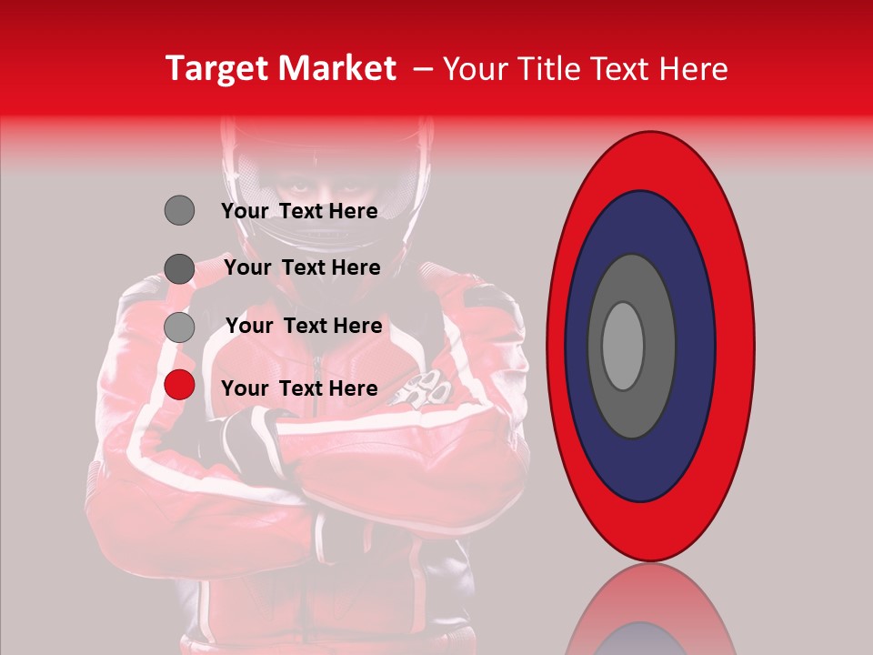 Competition Black Man PowerPoint Template