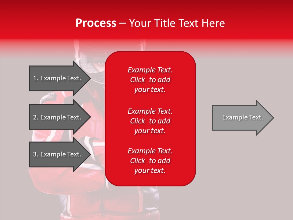 Competition Black Man PowerPoint Template