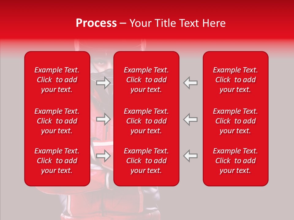Competition Black Man PowerPoint Template