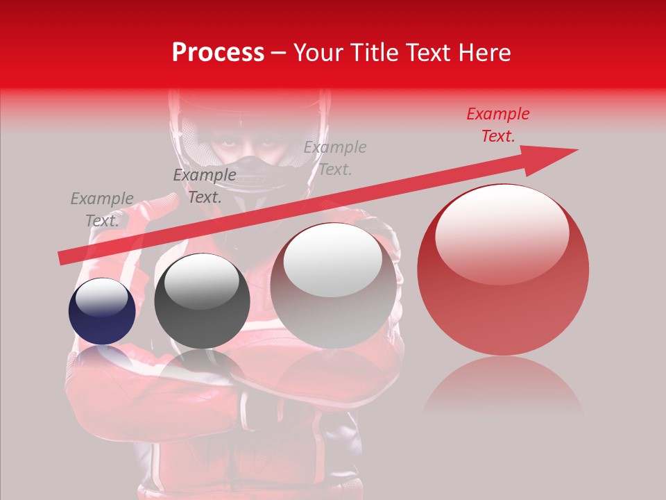 Competition Black Man PowerPoint Template