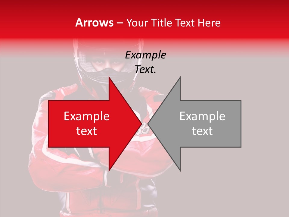 Competition Black Man PowerPoint Template