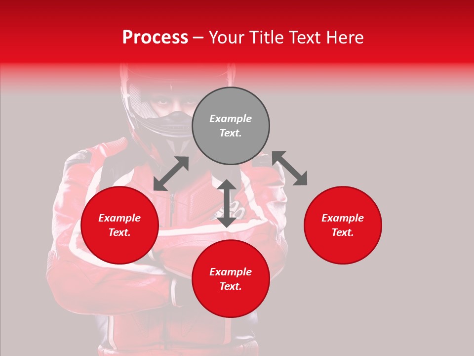 Competition Black Man PowerPoint Template