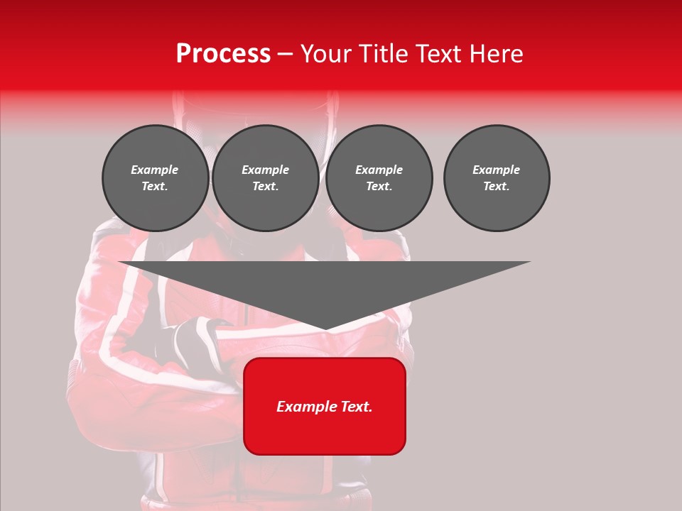 Competition Black Man PowerPoint Template