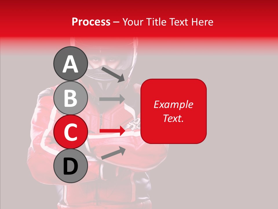 Competition Black Man PowerPoint Template