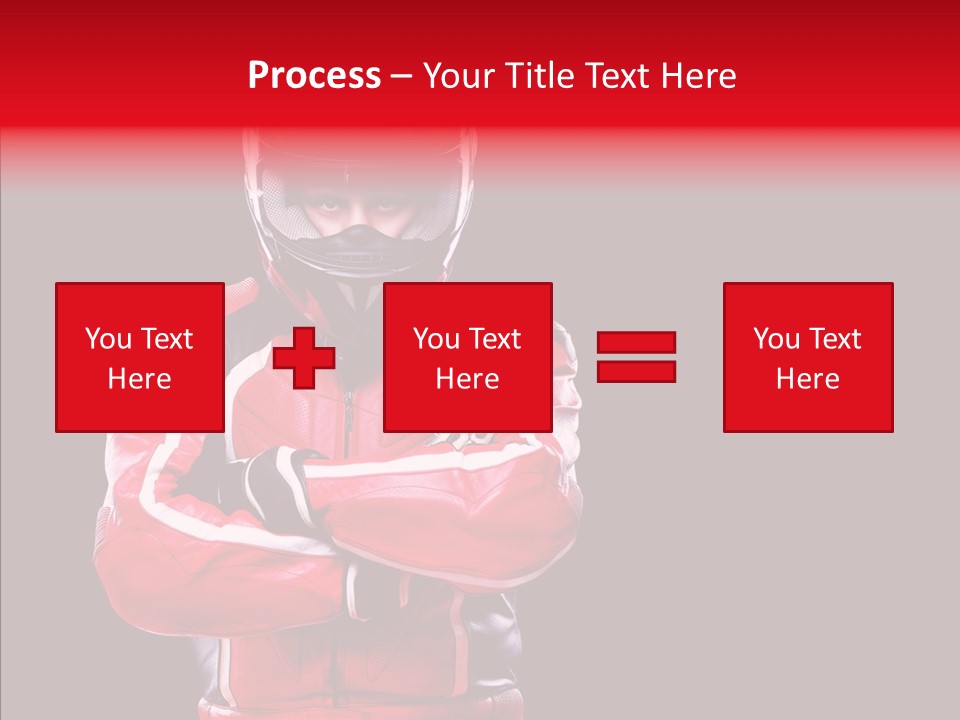 Competition Black Man PowerPoint Template