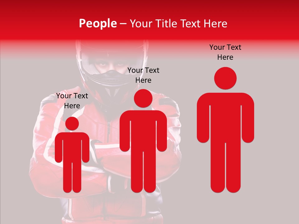 Competition Black Man PowerPoint Template