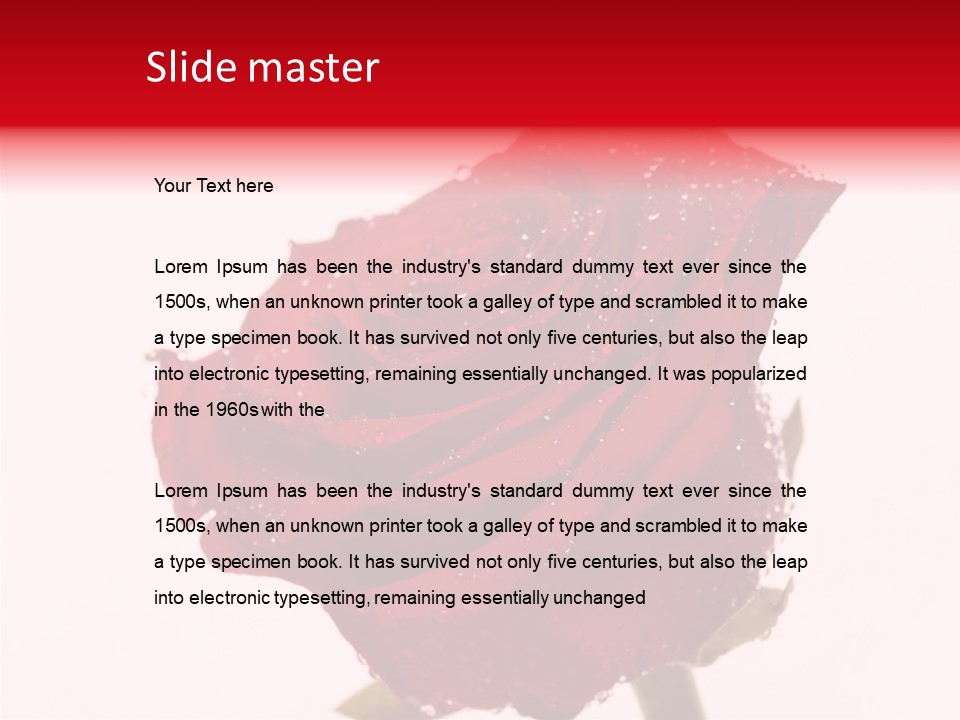Holiday Bud Moisture PowerPoint Template