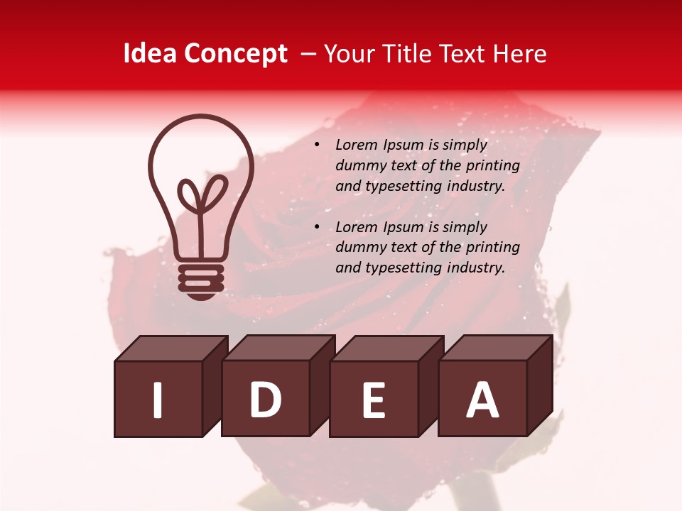 Holiday Bud Moisture PowerPoint Template