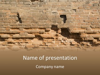 Horizontal Stone Backdrop PowerPoint Template