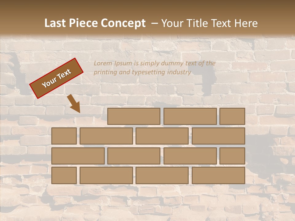 Horizontal Stone Backdrop PowerPoint Template