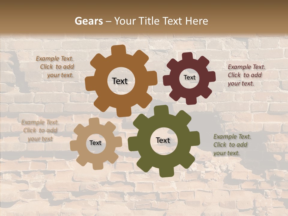 Horizontal Stone Backdrop PowerPoint Template