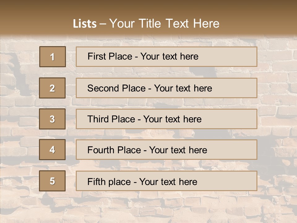 Horizontal Stone Backdrop PowerPoint Template