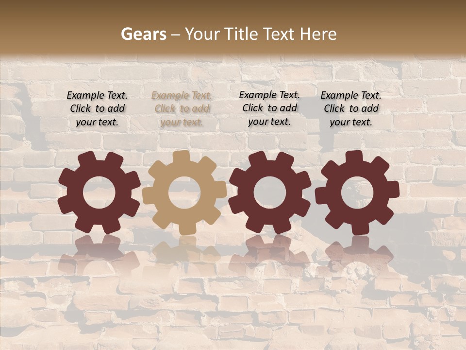 Horizontal Stone Backdrop PowerPoint Template