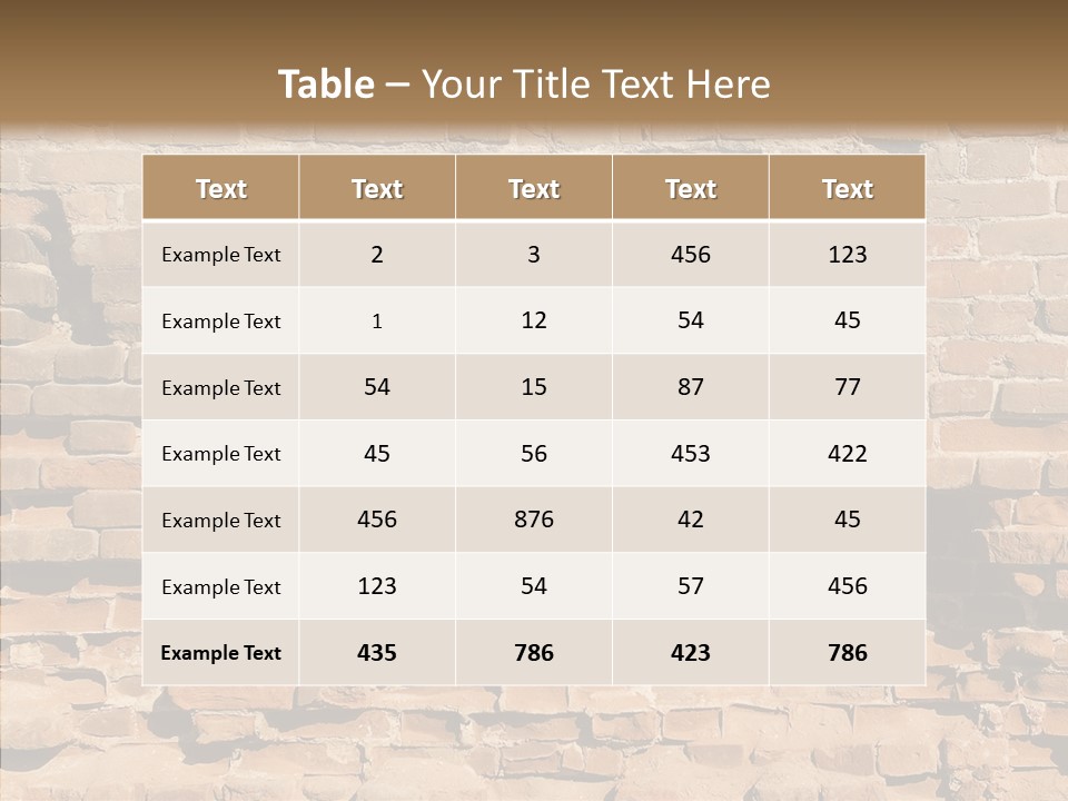 Horizontal Stone Backdrop PowerPoint Template