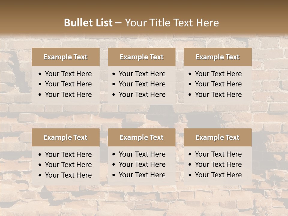 Horizontal Stone Backdrop PowerPoint Template