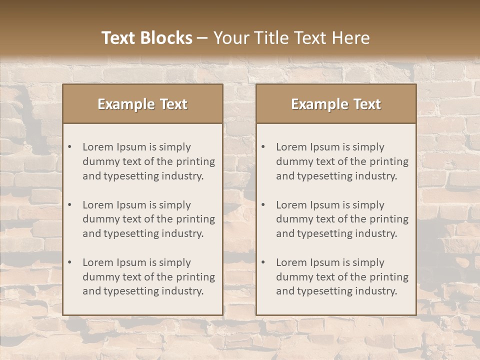 Horizontal Stone Backdrop PowerPoint Template