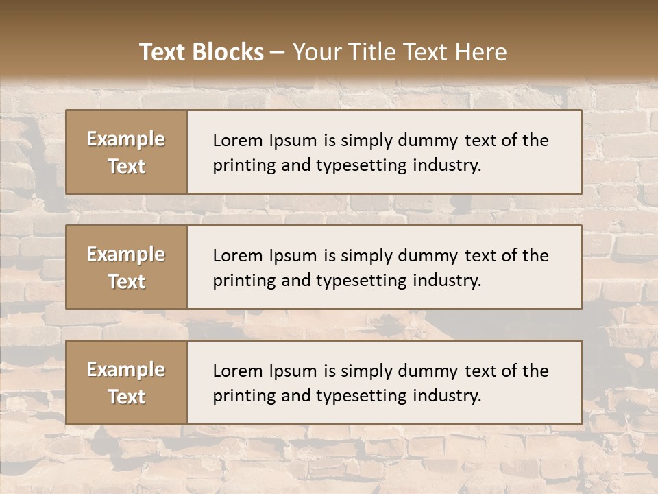 Horizontal Stone Backdrop PowerPoint Template