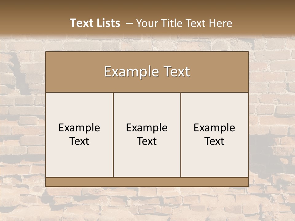 Horizontal Stone Backdrop PowerPoint Template