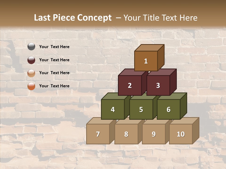 Horizontal Stone Backdrop PowerPoint Template