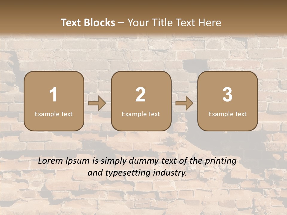 Horizontal Stone Backdrop PowerPoint Template