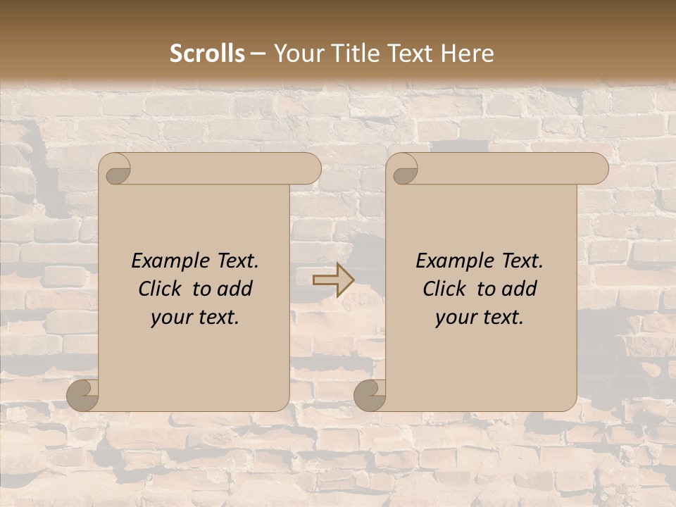 Horizontal Stone Backdrop PowerPoint Template