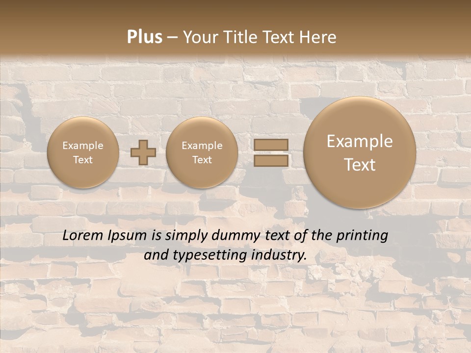 Horizontal Stone Backdrop PowerPoint Template