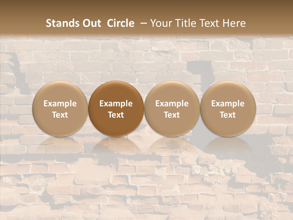 Horizontal Stone Backdrop PowerPoint Template