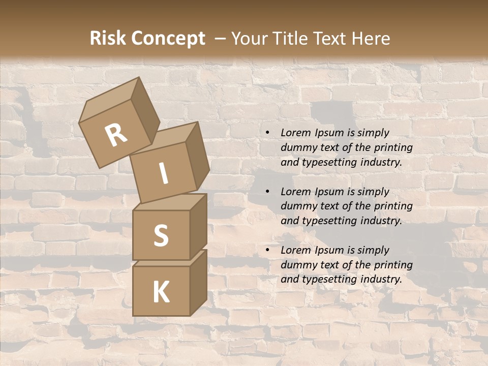 Horizontal Stone Backdrop PowerPoint Template