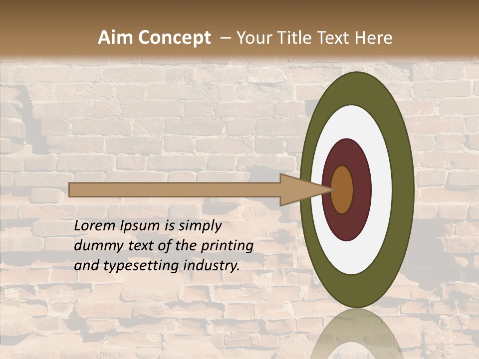 Horizontal Stone Backdrop PowerPoint Template