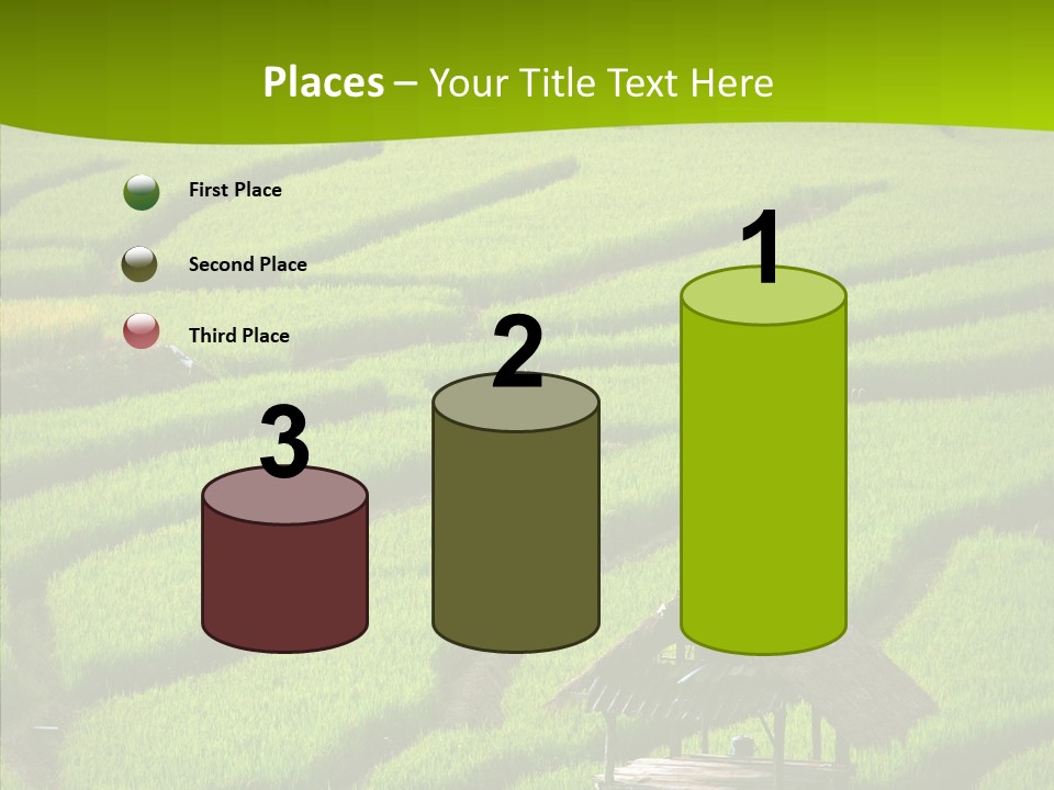 Green Steps Food PowerPoint Template