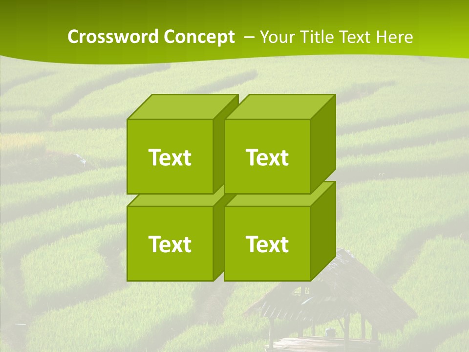 Green Steps Food PowerPoint Template