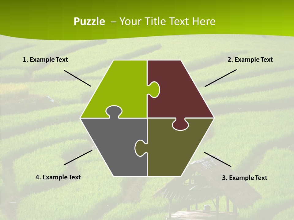 Green Steps Food PowerPoint Template