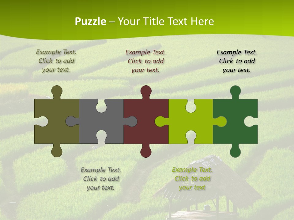 Green Steps Food PowerPoint Template