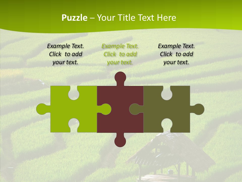 Green Steps Food PowerPoint Template