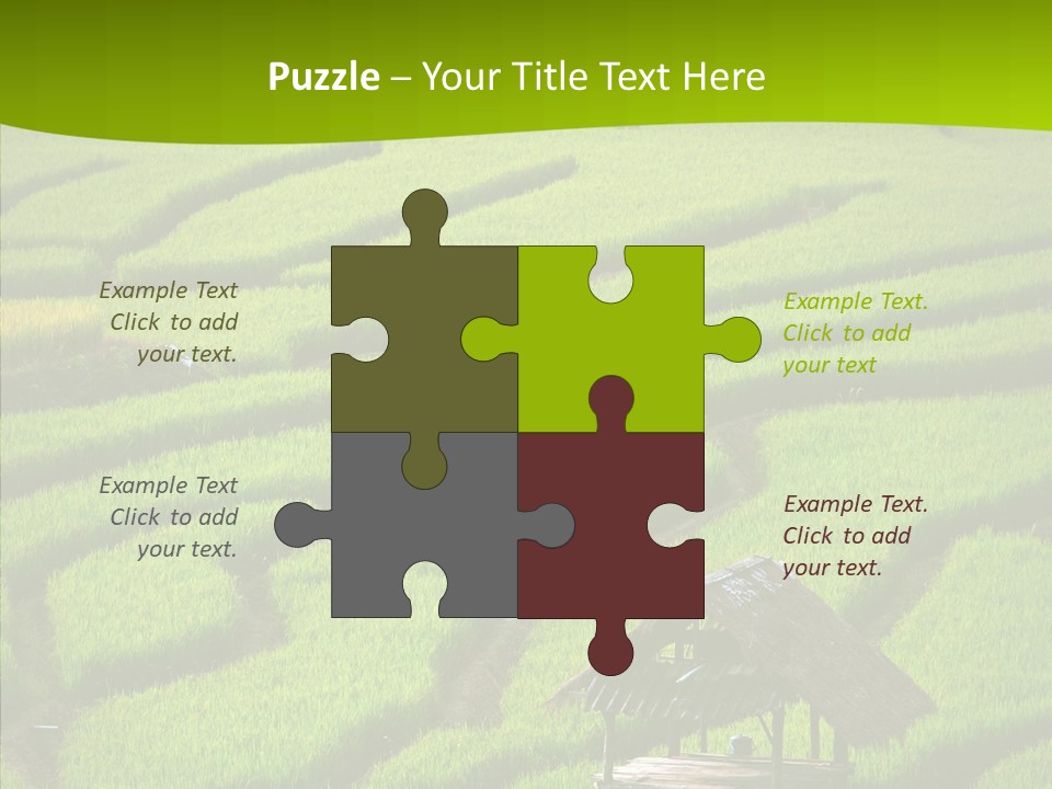 Green Steps Food PowerPoint Template