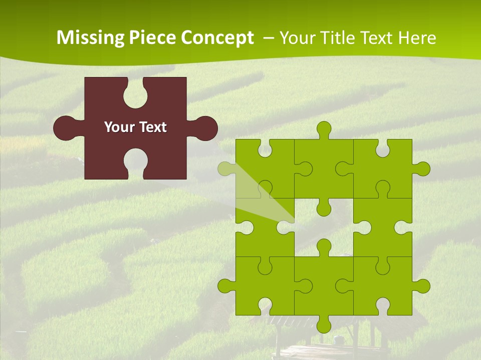 Green Steps Food PowerPoint Template