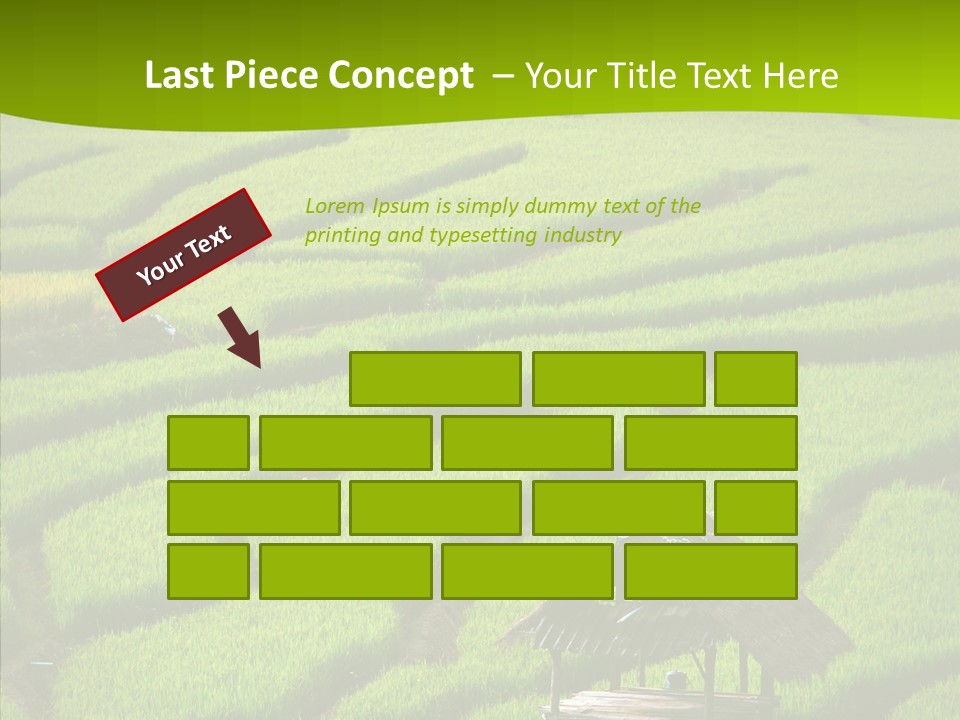 Green Steps Food PowerPoint Template