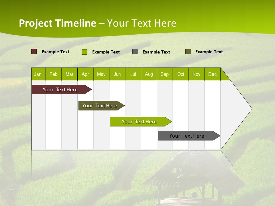 Green Steps Food PowerPoint Template