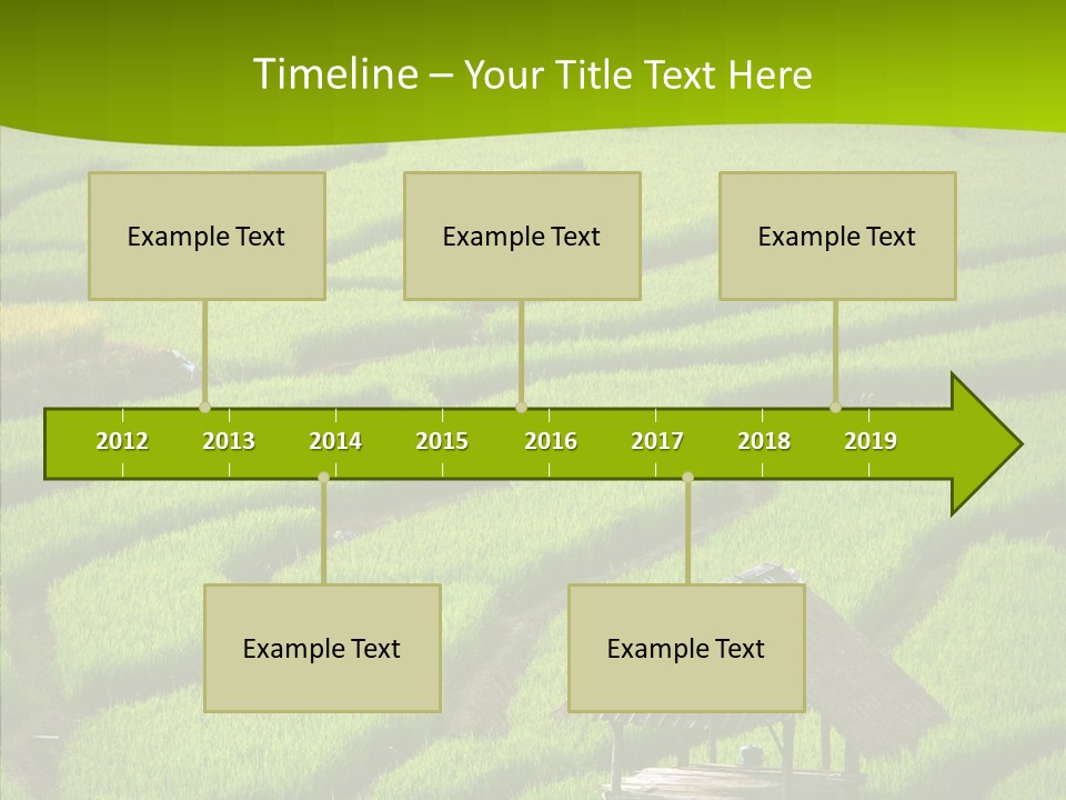 Green Steps Food PowerPoint Template