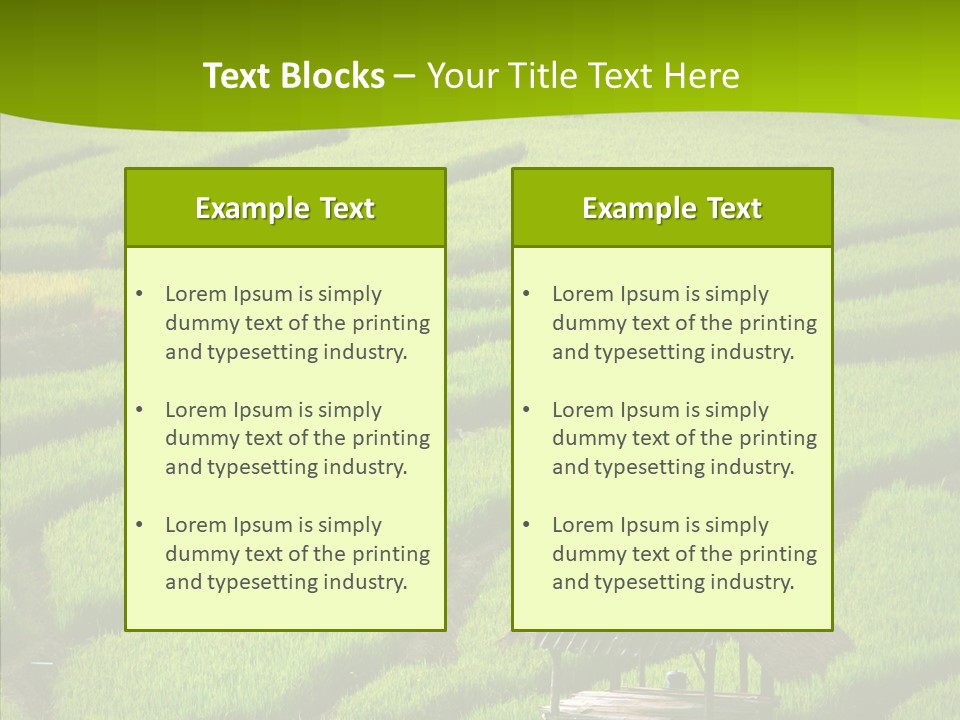 Green Steps Food PowerPoint Template