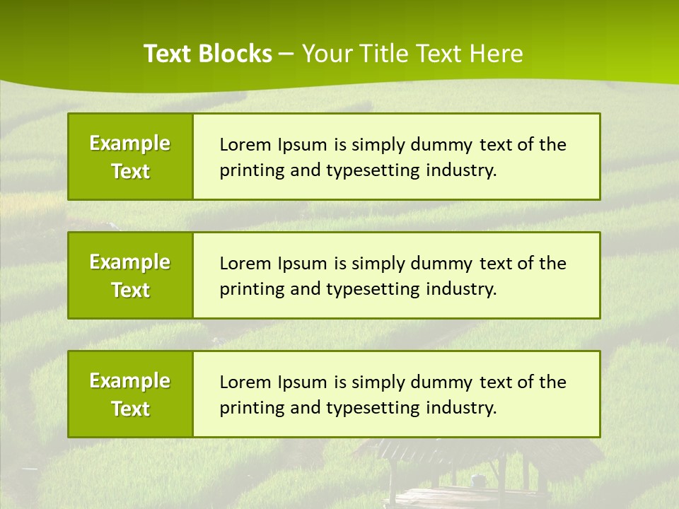 Green Steps Food PowerPoint Template