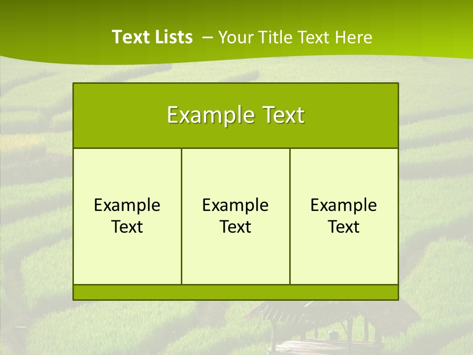 Green Steps Food PowerPoint Template