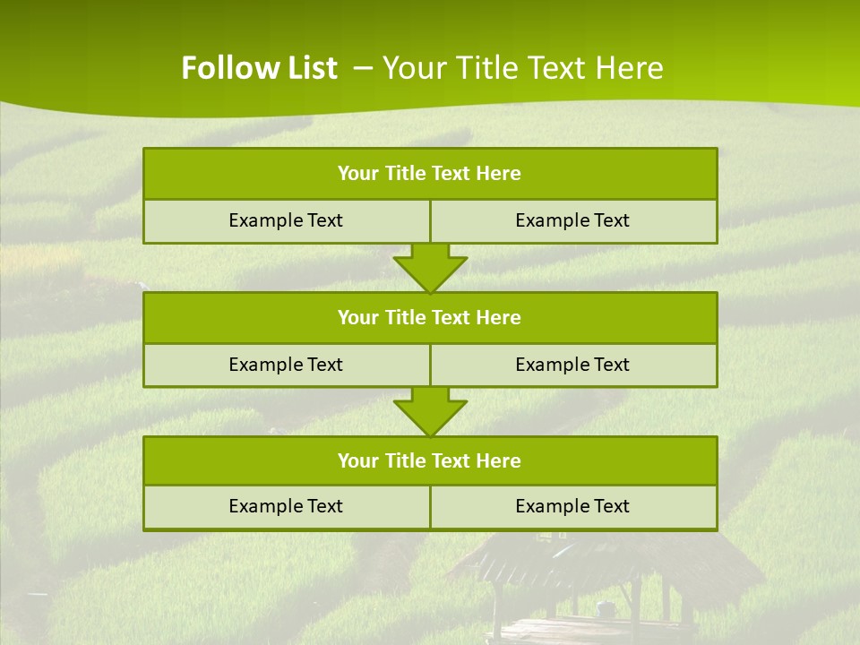 Green Steps Food PowerPoint Template