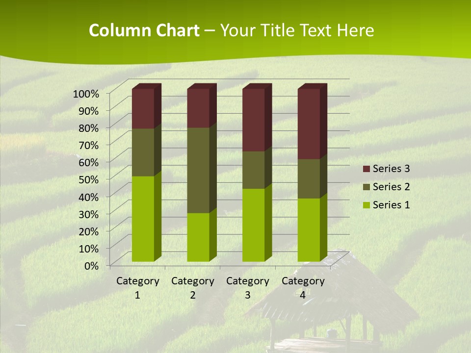 Green Steps Food PowerPoint Template